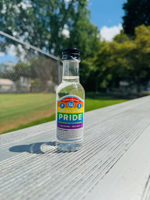 PRIDE Mini Shot — Strawberry Lemonade Vodka (Plastic Bottle)