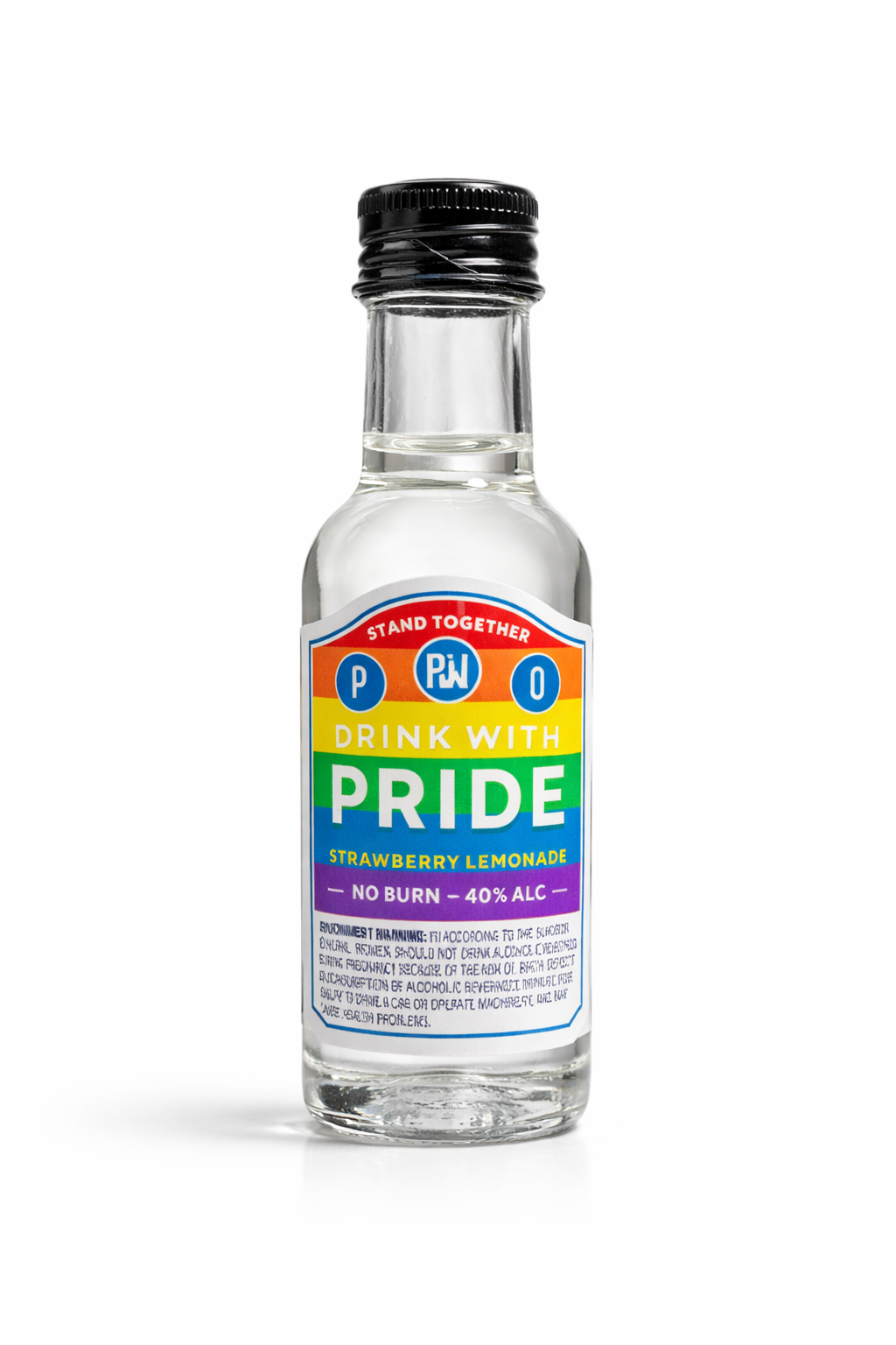 PRIDE Mini Shot — Strawberry Lemonade Vodka (Plastic Bottle)